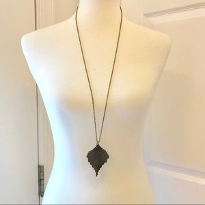 Vintage Style Leaf Necklace